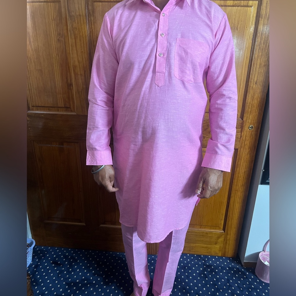 Pink Traditional Kurta Set